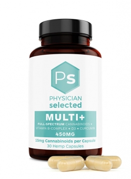 Multi+ 15mg Full Spectrum CBD Capsules - 30 Count